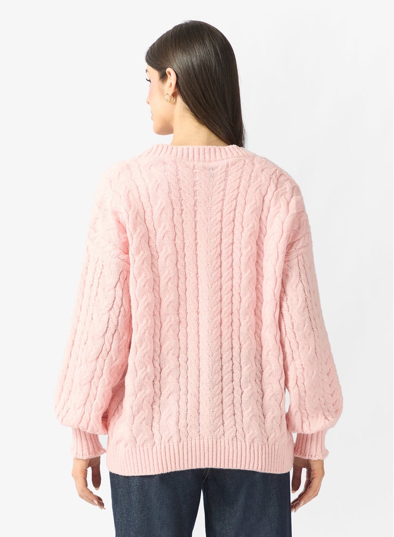 ELLA Cable Knit Jumper - Image 2