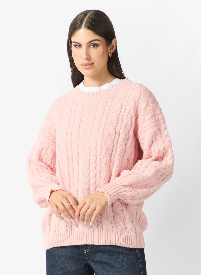 ELLA Cable Knit Jumper - Image 1