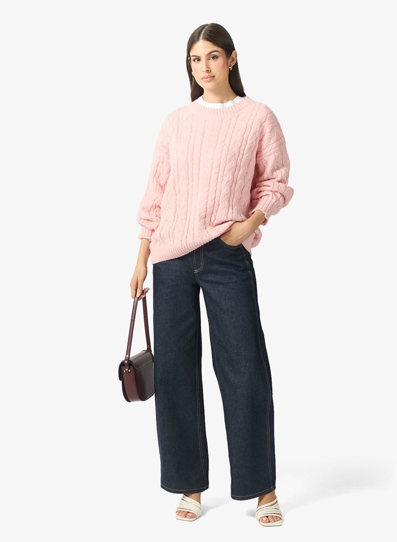 ELLA Cable Knit Jumper - Image 4