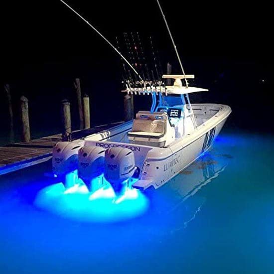 Lumitec SeaBlazeX2 Underwater LED Light - 6000 Lumens, Dual Color White/Blue & RGBW Spectrum - Solid l Bronze - PLI Enabled, Easy Surface Mount Design - 3-Year Warranty - Boat Lighting, White/Blue - Image 4