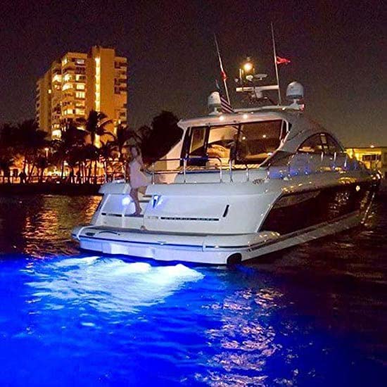 Lumitec SeaBlazeX2 Underwater LED Light - 6000 Lumens, Dual Color White/Blue & RGBW Spectrum - Solid l Bronze - PLI Enabled, Easy Surface Mount Design - 3-Year Warranty - Boat Lighting, White/Blue - Image 3