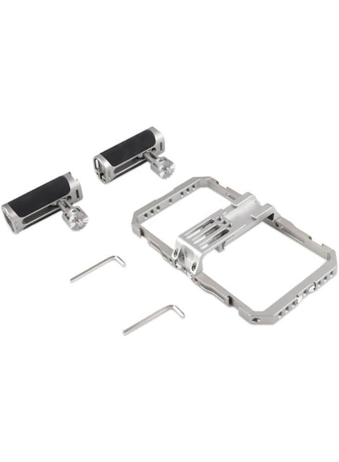 Smartphone Video Cage Rig with Dual Handles for Filmmaking & Vlogging - Image 2
