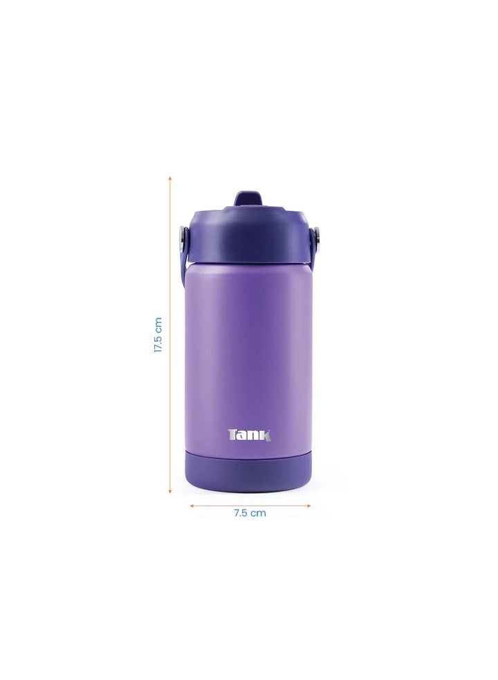 Tank Move, 350ml, Stainless Steel Bottle, BPA free, insulated, Leakproof - Grape - Image 2