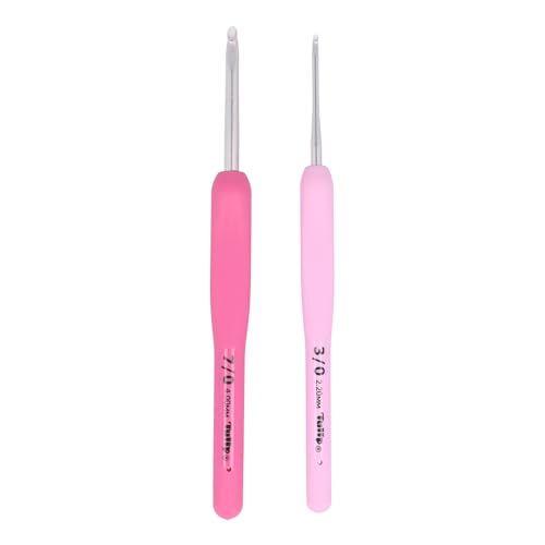 Tulip Crochet Hook Pink One Size - Image 3