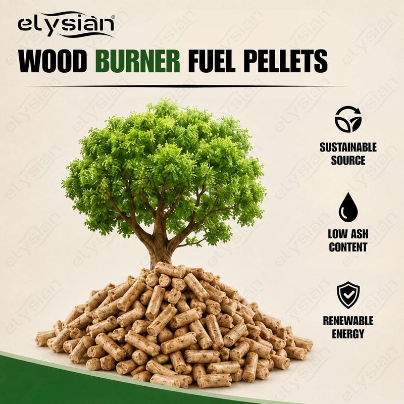 Elysian Organic Natural Wood Pellet Firestarter | Firestarters for Charcoal and Firewood, for BBQ, Grills & Campfires | Natural Wood Lighter Pellets - 1Kg - Image 4