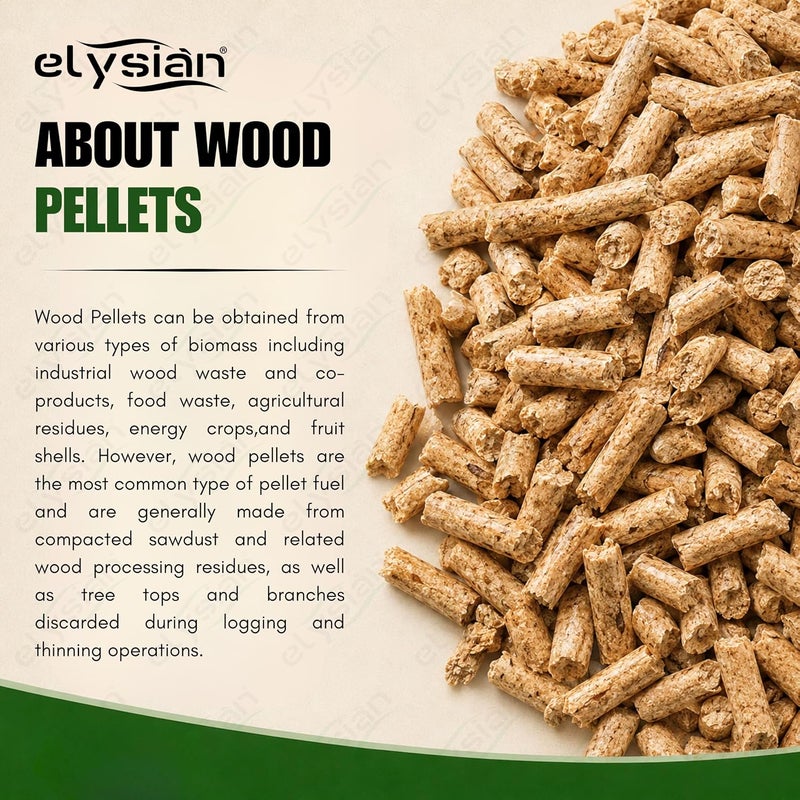 Elysian Organic Natural Wood Pellet Firestarter | Firestarters for Charcoal and Firewood, for BBQ, Grills & Campfires | Natural Wood Lighter Pellets - 1Kg - Image 2