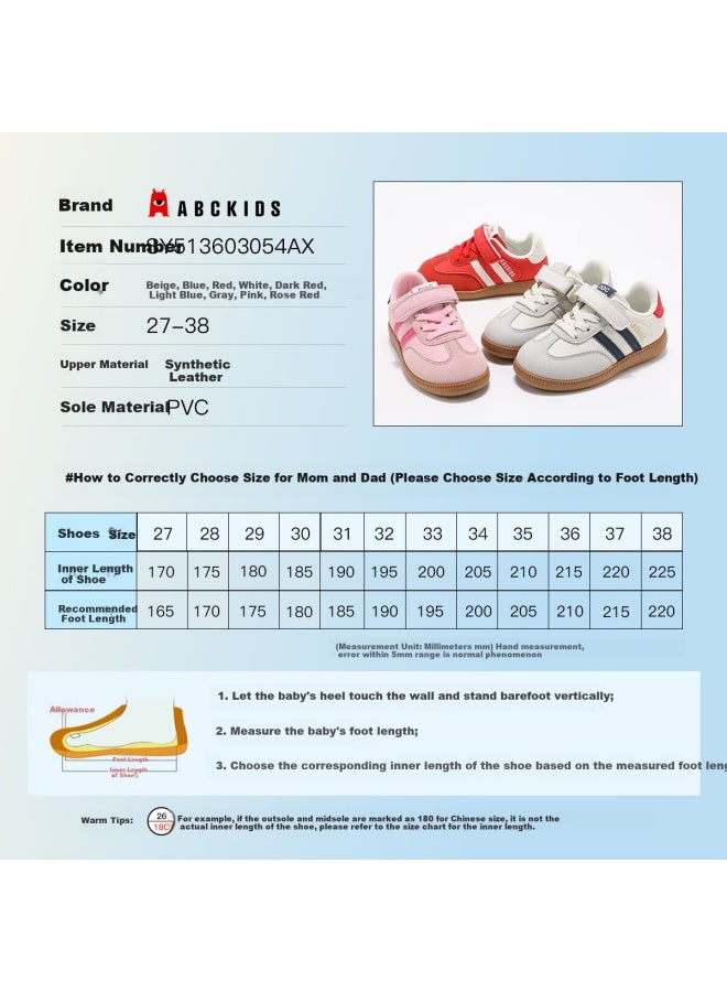 Abc Kids Children's German Training Shoes, Autumn Kids' Shoes, Boys' And Girls' Casual Sneakers, Skateboard Shoes, 3054 Blue And Red, Size 29 - Image 5