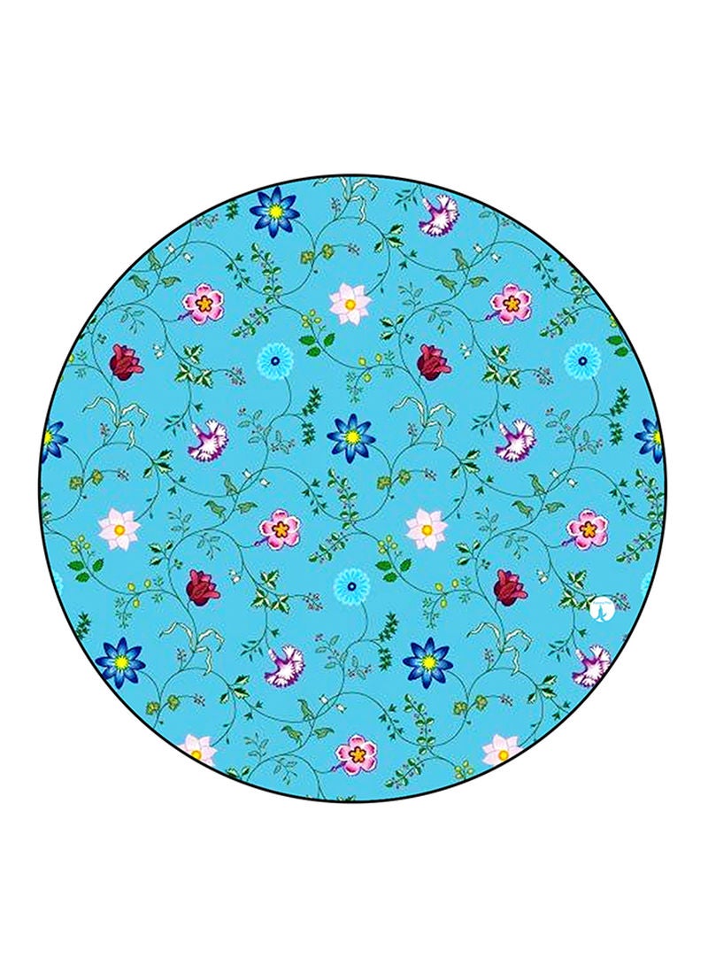 Flowers Printed Mouse Pad  Multicolour