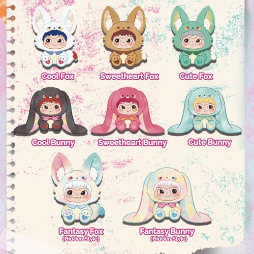 MINISO WAKUKU V2 Fox Rabbit Trouble Diary Series Plush Blind Box KeychainSoft Plush Pendant Bag Charm Collectible Surprise Gift for Fans Collectors Single Random Box - Image 5