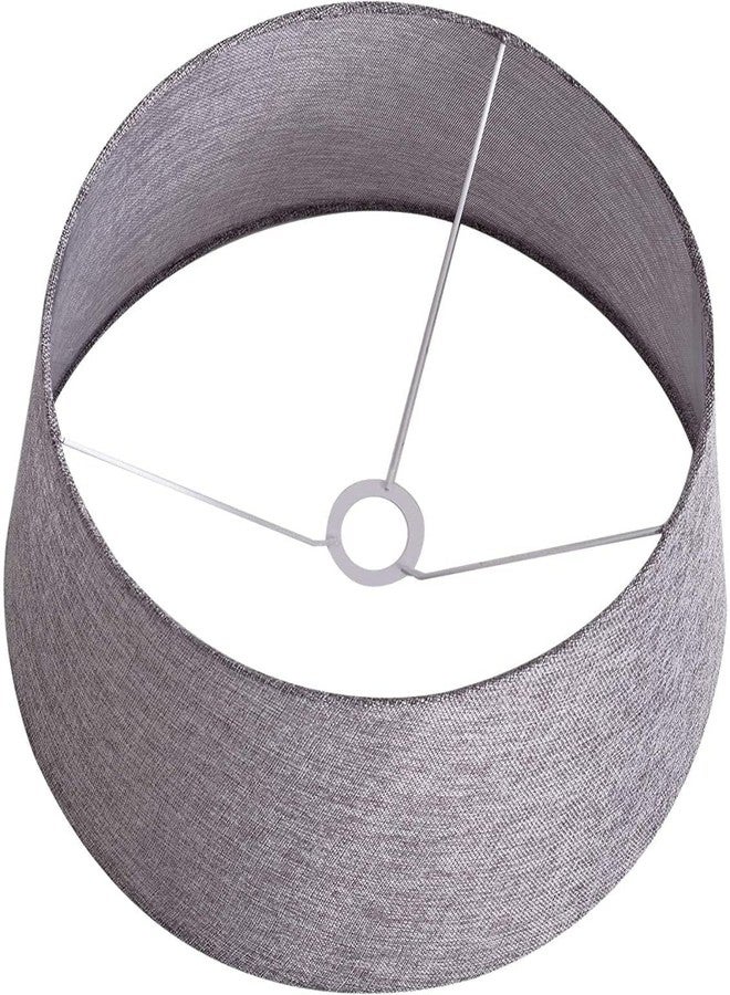 Light It Up Floor Lamp Shades Cotton Fabric Modern Design 12" Inches | Burlap Crafts Table And Floor Lamps Only Shades Without Lamp, Red, (12"x12"x8") (Off White) - Image 3