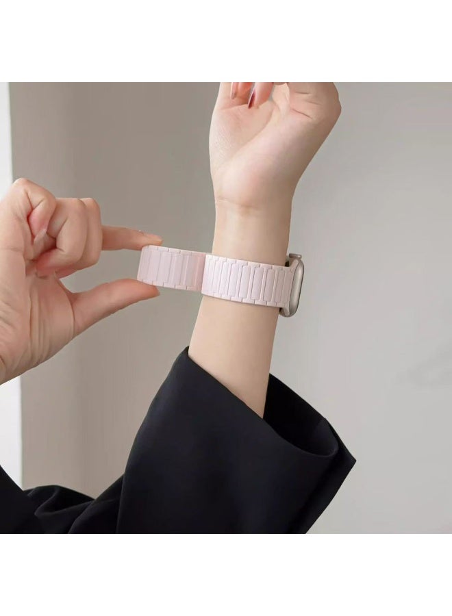 Watch Band Compatible for Apple Watch Series Band 42mm 44mm 45mm 46mm 49mm women, Genuine Leather Double Tour Designed Slim Replacement Strap for iWatch Series10 9 8 7 6 SE - Image 4