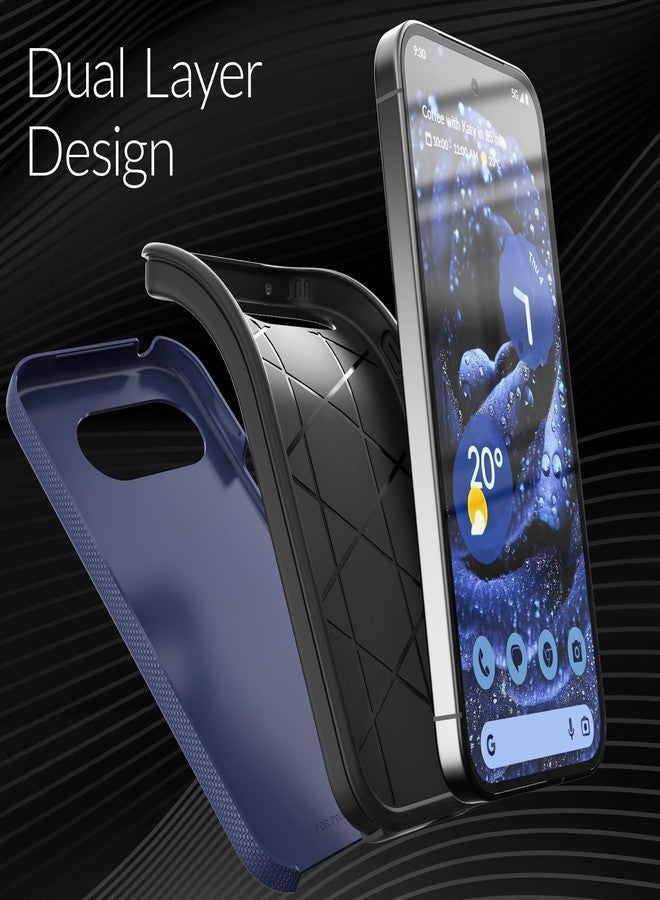 كريف جراب Crave Dual Guard متوافق مع Google Pixel 9a، جراب مزدوج الطبقات مقاوم للصدمات لهاتف Google Pixel 9a - أزرق داكن - Image 4