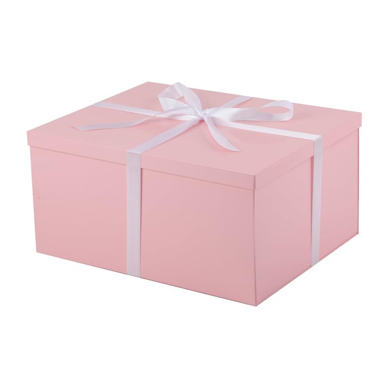 UoeRing 1Pcs Pink Extra Large gift box with lids 165138 Inches gift boxes for presentsBirthday Box include Ribbon Paper Shred Filler Gift Card Envelopes - Image 2