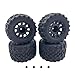 ZRRC Preglued RC 28 Monster Truck Tires and Wheels Mounted 12mm Hex for 110 Traxxas Stampede Rustler VXL 4x4 2WD Redcat Volcano EPX ProUpgrade 110 Scale RC Truck Tires Wheels MT Tyres - Image 2