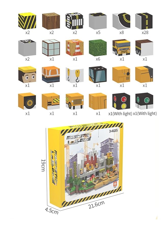 Beauenty 138Pcs Blocks For Boys & Girls Age 3 8 Stem Montessori Sensory Toys For Toddlers Gifts For 3+ Years Old Kids 2Cm Building Cubes Must Haves Construction Toys (Style 4) - Image 2