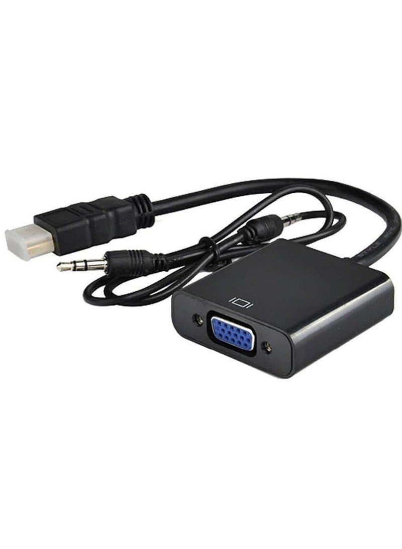 HDMI to VGA with Audio Gold-Plated HDMI to VGA Adapter (Male to Female) for Computer, Desktop, Laptop, PC, Monitor, Projector, HDTV  - Image 3