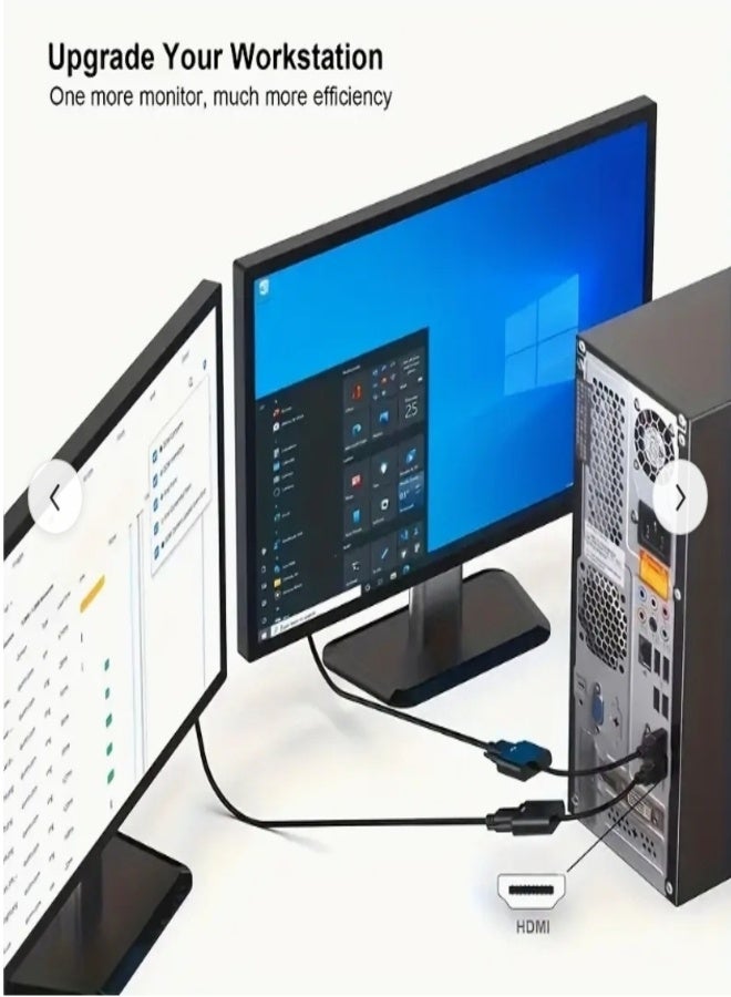 HDMI to VGA with Audio Gold-Plated HDMI to VGA Adapter (Male to Female) for Computer, Desktop, Laptop, PC, Monitor, Projector, HDTV - Image 4