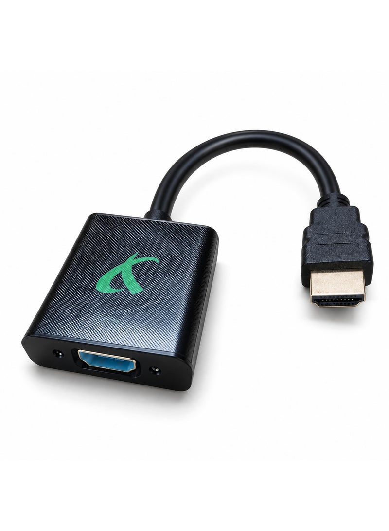 فوجيشكا محول HDMI إلى VGA مطلي بالذهب مع صوت (ذكر إلى أنثى) للكمبيوتر، سطح المكتب، الكمبيوتر المحمول، الكمبيوتر الشخصي، الشاشة، جهاز العرض، تلفزيون عالي الدقة - Image 1