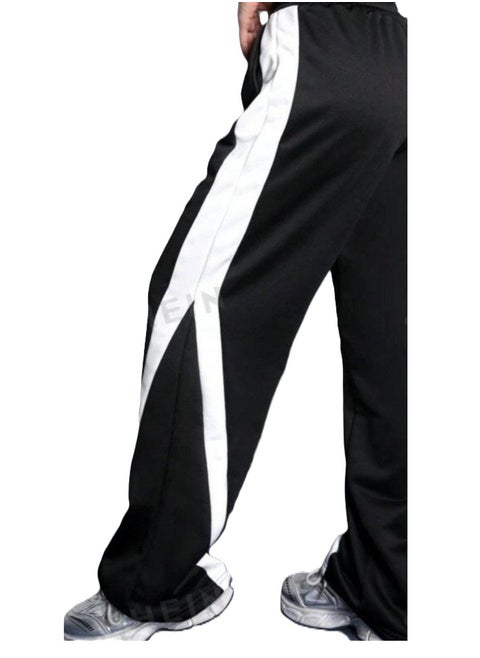 Casual trousers with modern colors wide size for women in large sizes colored block side simple and comfortable