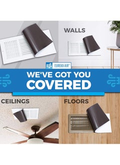 KASTWAVE Magnetic Vent Cover, Stronger Magnet Cover for AC Vent Floor Vents Cover Decoration Cuttable RV Air Vent Covers for Floor Register Vents Cover Air Vents Magnetic Sheet  2 pcs, 5.5"x12"  - Image 2