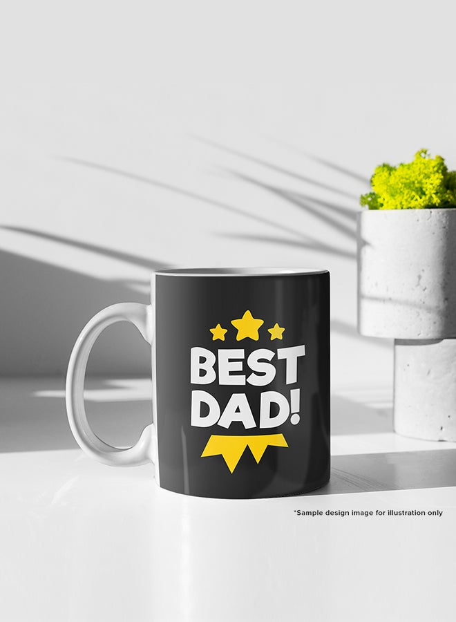 Stylizedd Designer Printed Coffee Mug with Heavy Duty Handle 11oz Ceramic Personalised Gift Mugs Cup [Microwave Safe & Dishwasher Proof] - Wake up and be awesome - Image 3