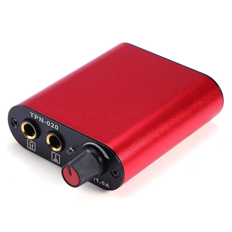 klarako Tattoo Power Supply for Rotary Coil Machine Gun, Portable Mini Aluminium Power Supply Tattoo Accessory for Tattoo Artists(Black) - Image 3