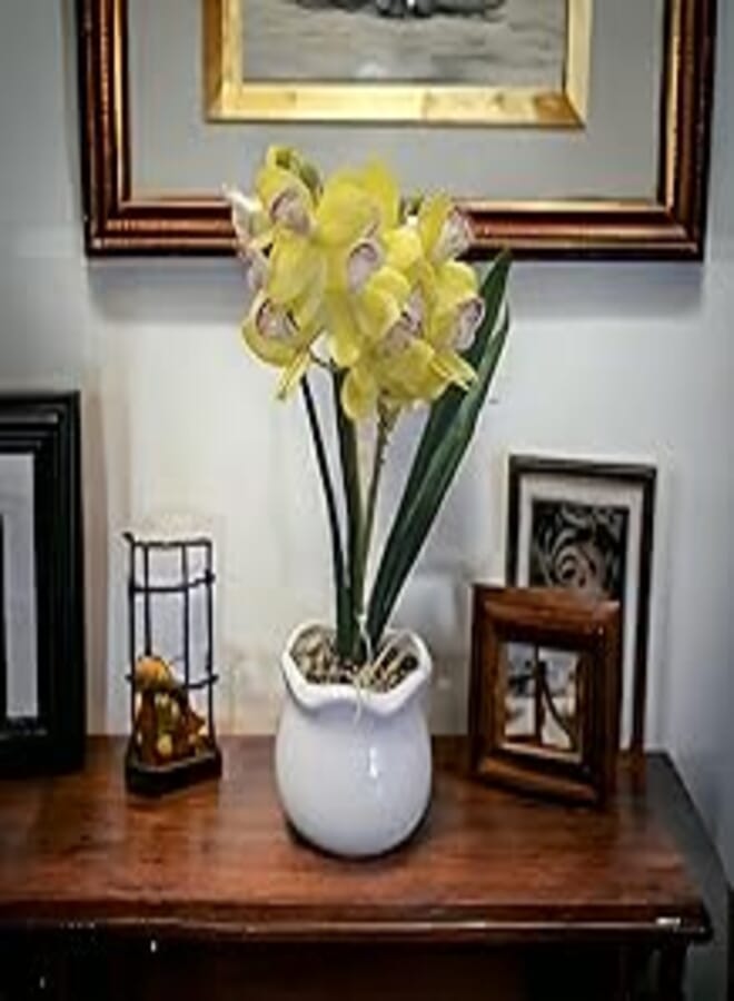 Import Artificial Plant Flower Pot Porcelain Home Office Decor