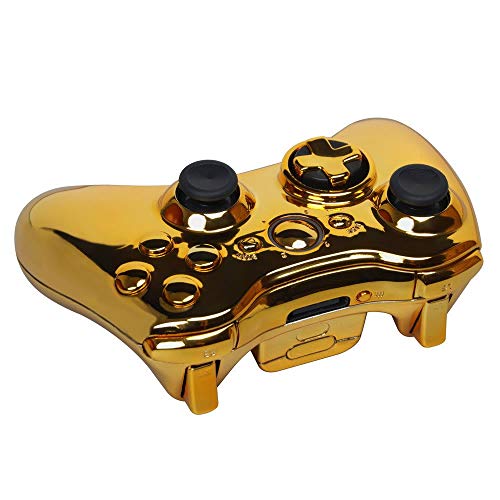 OSTENT Full Controller Shell Case Housing for Microsoft Xbox 360 Wireless Controller Color Gold - Image 3