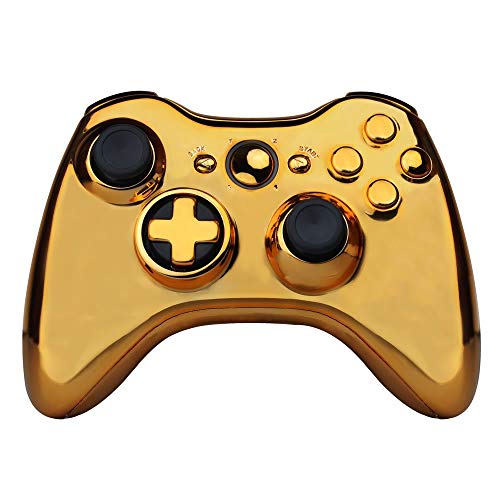 OSTENT Full Controller Shell Case Housing for Microsoft Xbox 360 Wireless Controller Color Gold - Image 2