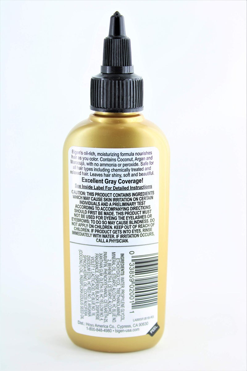 Bigen JB1 Jet Black Bigen Semi Permanent Hair Color, 3 Fl Oz (Pack of 1) - Image 3