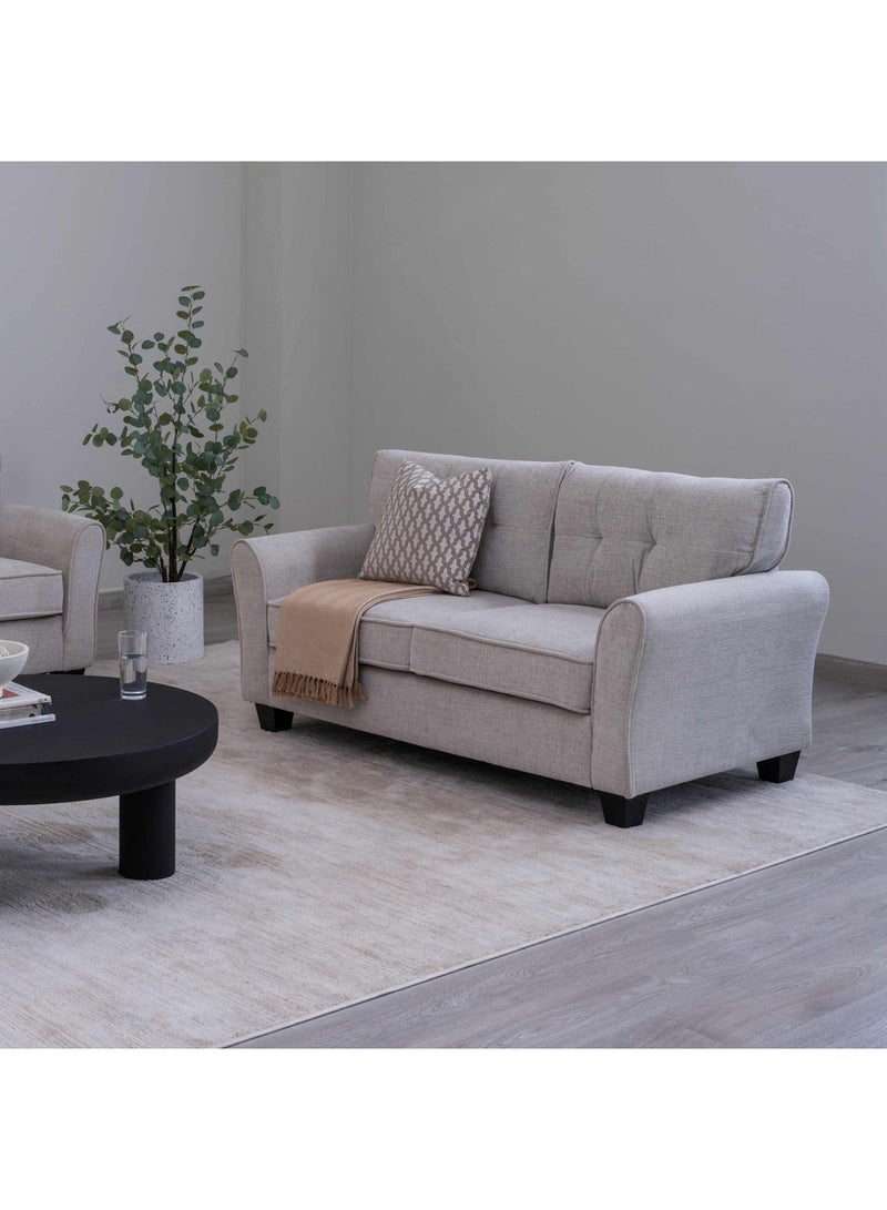 Pan Home Damask 2 Seater Sofa Beige - Image 2