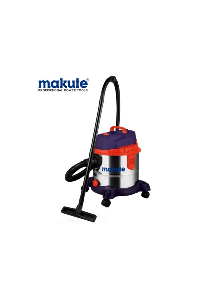 Wet and Dry Vacuum Cleaner 20L with Copper Motor, HEPA Filter, Blower Function, and Stainless Steel Tank - 1200W Power, 16Kpa Suction, 1.5m Hose, Multiple Attachments Included, VC111-20 - pzsku/Z6DBBC82F608643758D30Z/45/_/1721744659/d6790296-c9b6-4882-9531-8b159de03f51