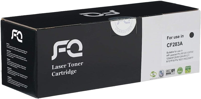 FQ CF283A 83A LaserJet Pro MFP M225dw M225dn M201dw M127fw M127fn Toner Cartridge - Black - Image 1
