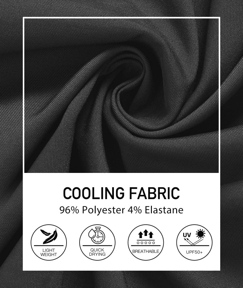 PULI Golf Shorts Men Stretch Hiking Lightweight Summer Dress Beach 7 Inch Inseam Outdoor Quick Dry Casual Black 38 - Image 5