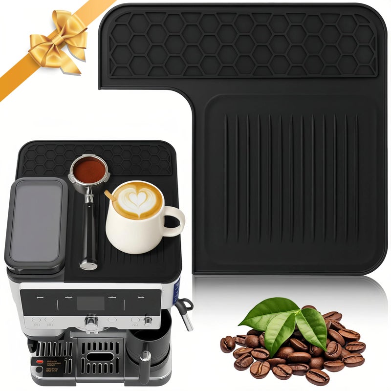 SEOIMU Top Mat for Ninja Luxe Cafe Espresso Machine ES601 ES701 Protects Top Surface Antiscratch Easy to Clean Heat Resistant NonSlip Silicone Coffee Machine Mat for Ninja Luxe Cafe Accessories - Image 2