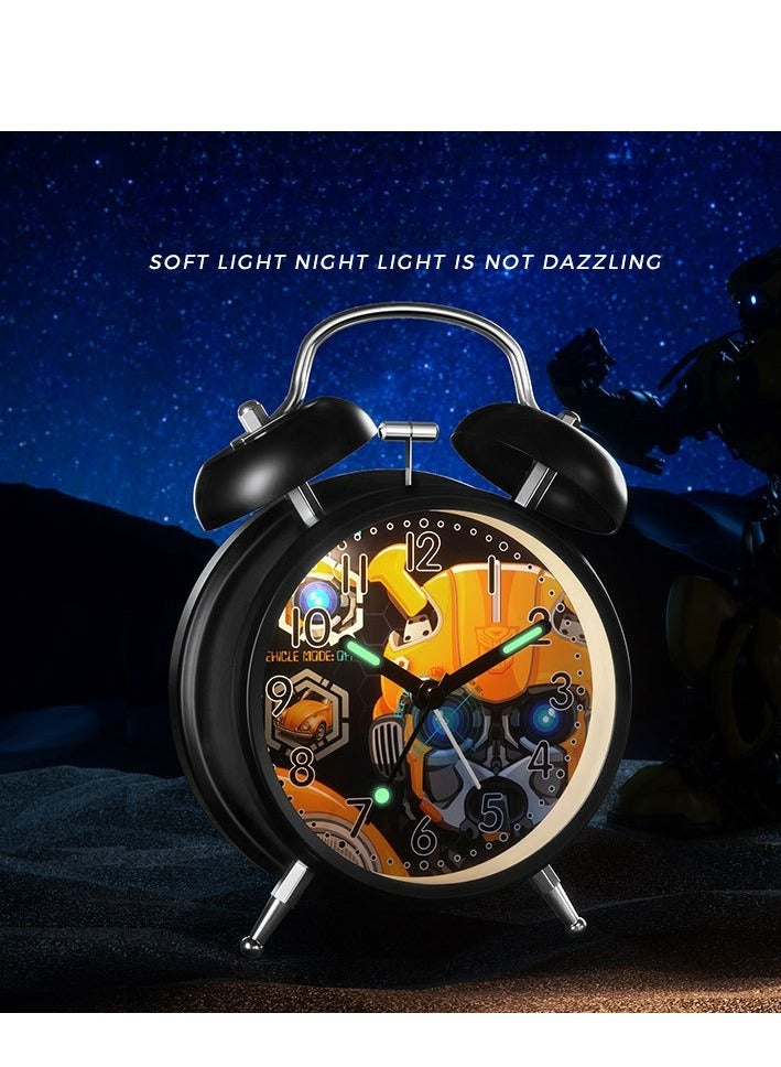 ZGO Children's Exclusive Silent Cartoon Bedside Clock, Bedroom Alarm Clock - Image 3