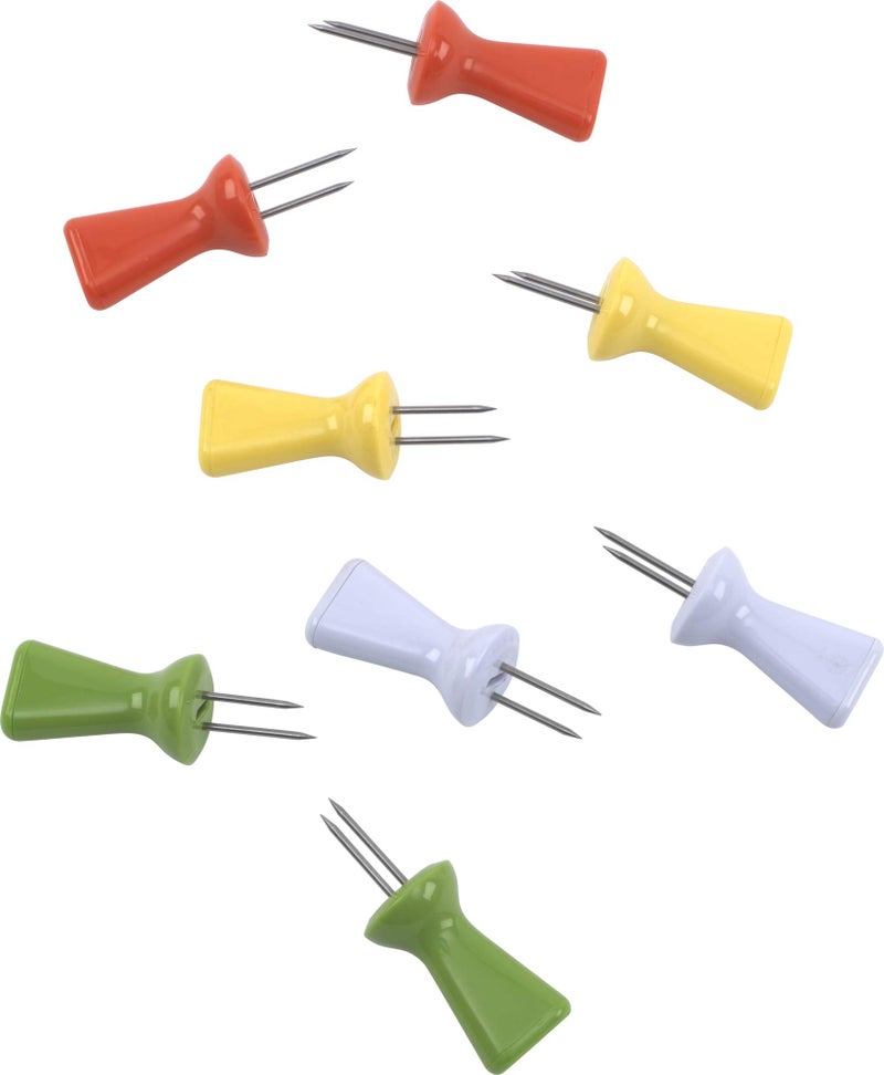 GoodCook Everyday 8 pc Corn Holders with Interlocking Skewers, 4 pairs, Assorted Colors - Image 1
