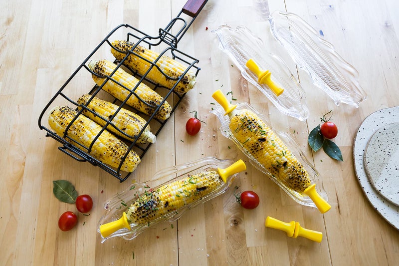 GoodCook Everyday 8 pc Corn Holders with Interlocking Skewers, 4 pairs, Assorted Colors - Image 3