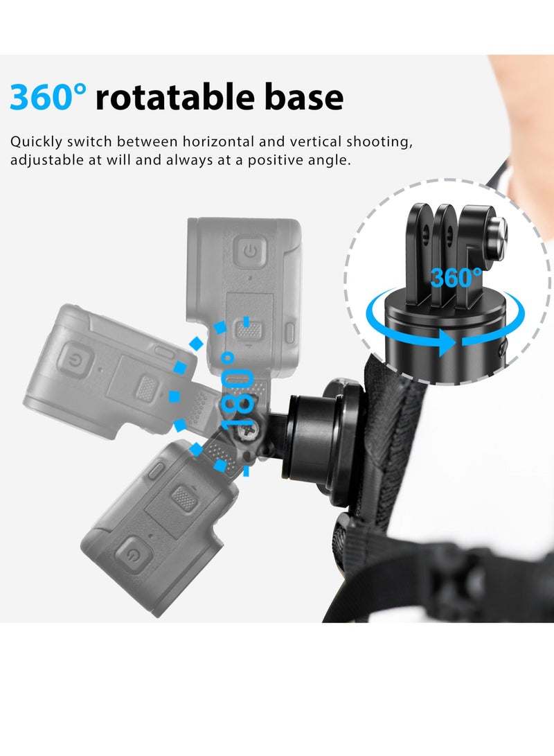 كابتن تيك Accessories Kit for DJI OSMO Pocket 3 360° Rotation Backpack Clip Mount Shoulder Strap Accessories Multifunctional magnetic backpack clip for camera for DJI Pocket 3 OSMO Pockt Action Cameras - Image 2