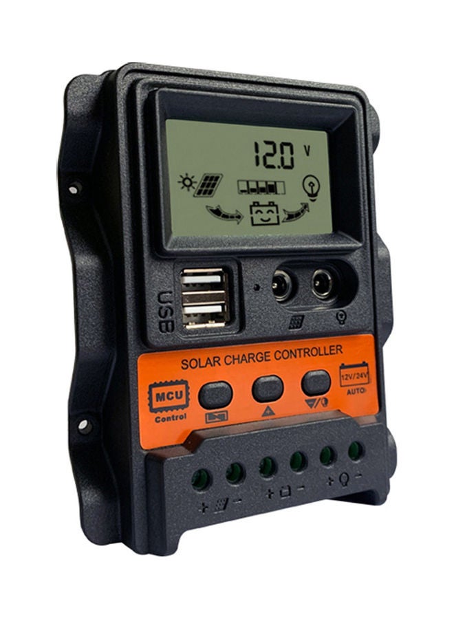 NIBEMINENT 10A Solar Charge Controller with LCD Display Black - Image 4