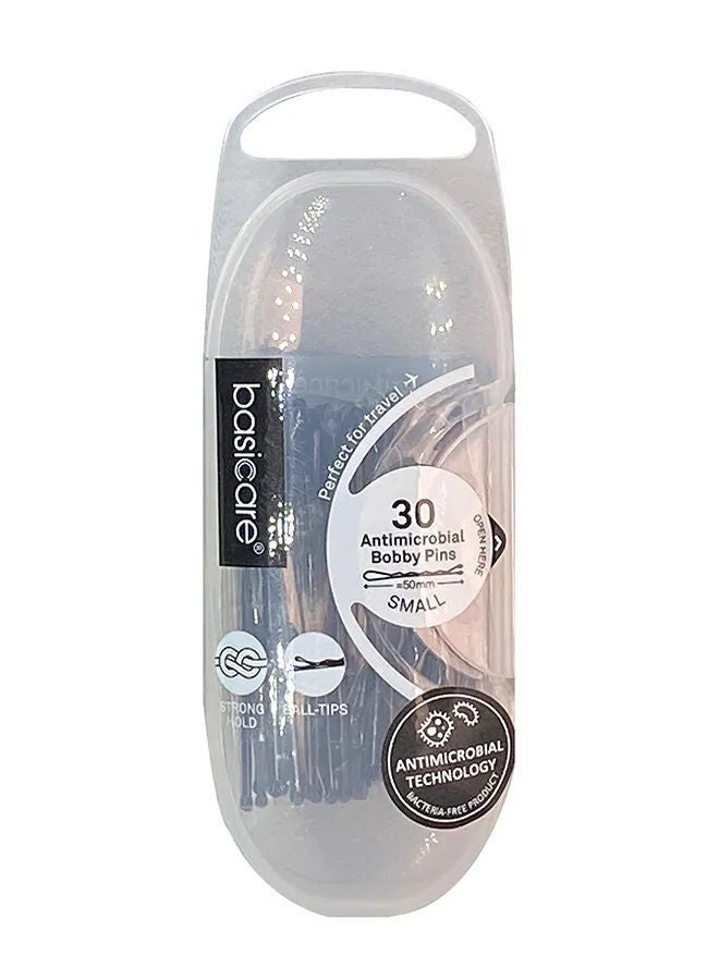Basicare Bobby Pin Small Antimicrobial BC3728, 30 Pcs