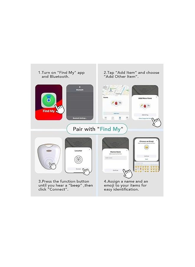 Generic - Ultimate Key Finder & Item Locator – Your Reliable Companion with IP67 Waterproof, Replaceable Battery, Perfect for Tracking Keys and Wallets, Works with Find My(iOS only) - Image 1