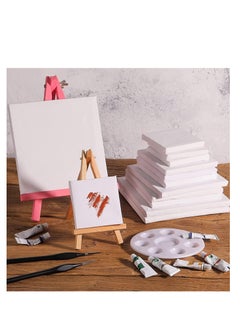 10-Piece Stretched Canvas Artist Painting Panel Boards White - pzsku/Z6DBC3F25FCC5A200079FZ/45/_/1720975334/8d3ac914-adeb-4000-a740-1e616b64f893