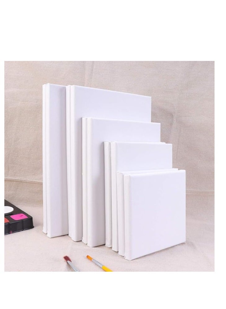 Terabyte 10-Piece Stretched Canvas Artist Painting Panel Boards White - Image 3