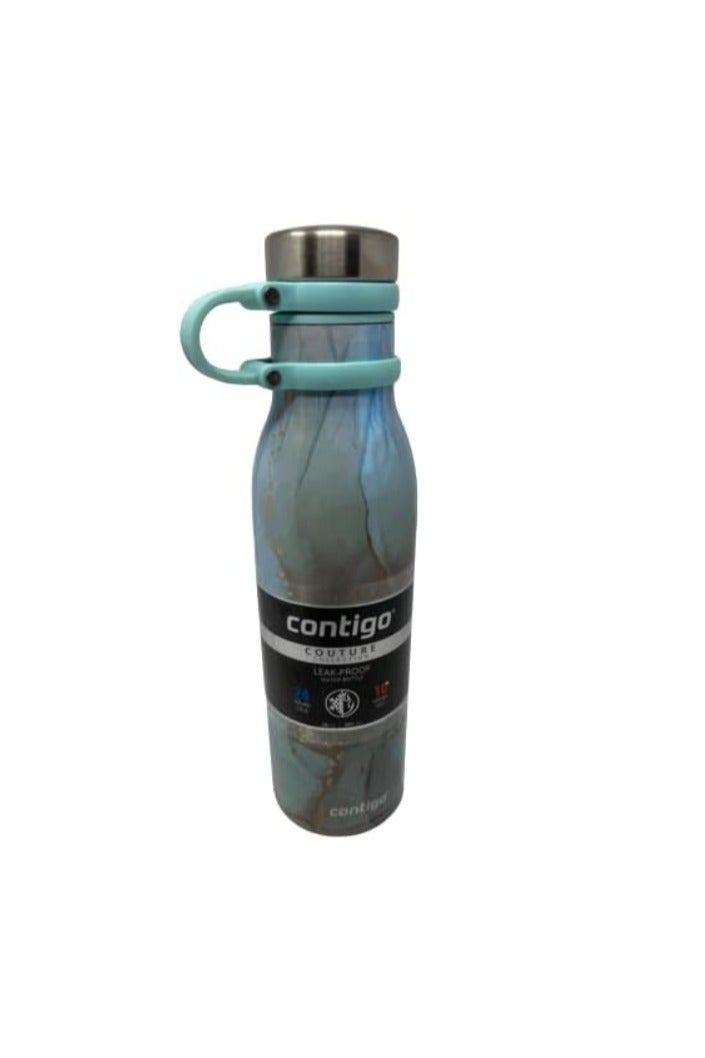 كونتيجو زجاجة ماء Contigo Couture Huron 2.0 سعة 20 أونصة – تصميم زهور شفاف – مانعة للتسرب بغطاء SnapSeal – خالية من BPA - Image 1
