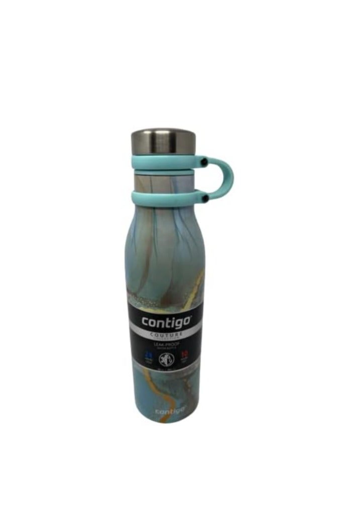 كونتيجو زجاجة ماء Contigo Couture Huron 2.0 سعة 20 أونصة – تصميم زهور شفاف – مانعة للتسرب بغطاء SnapSeal – خالية من BPA - Image 3