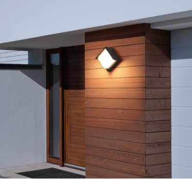 Groeien Waterproof Square Shape 5W LED Modern Acrylic Outdoor and Indoor Garden Wall Lamp Fixture (Warm White) (Sqaure) - Image 4