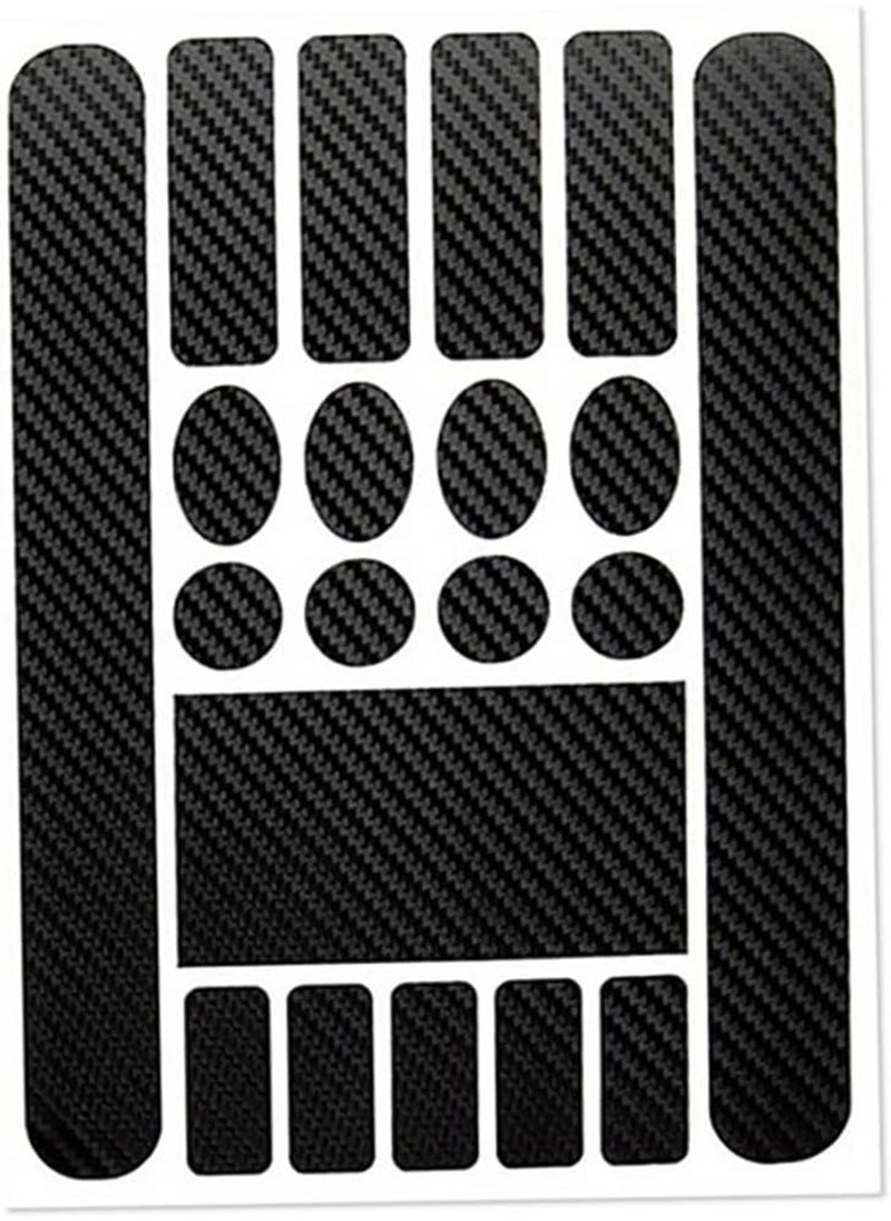 GGOOT - 1sheet Bicycle Chainstay Stickers Chainstay Frame Protector Scratch Resistant Sticker Bike Protective Tape Guard for Road Bike(Carbon Black), Bike Frame Protection Chain Stay Protector Chainstay - Image 1