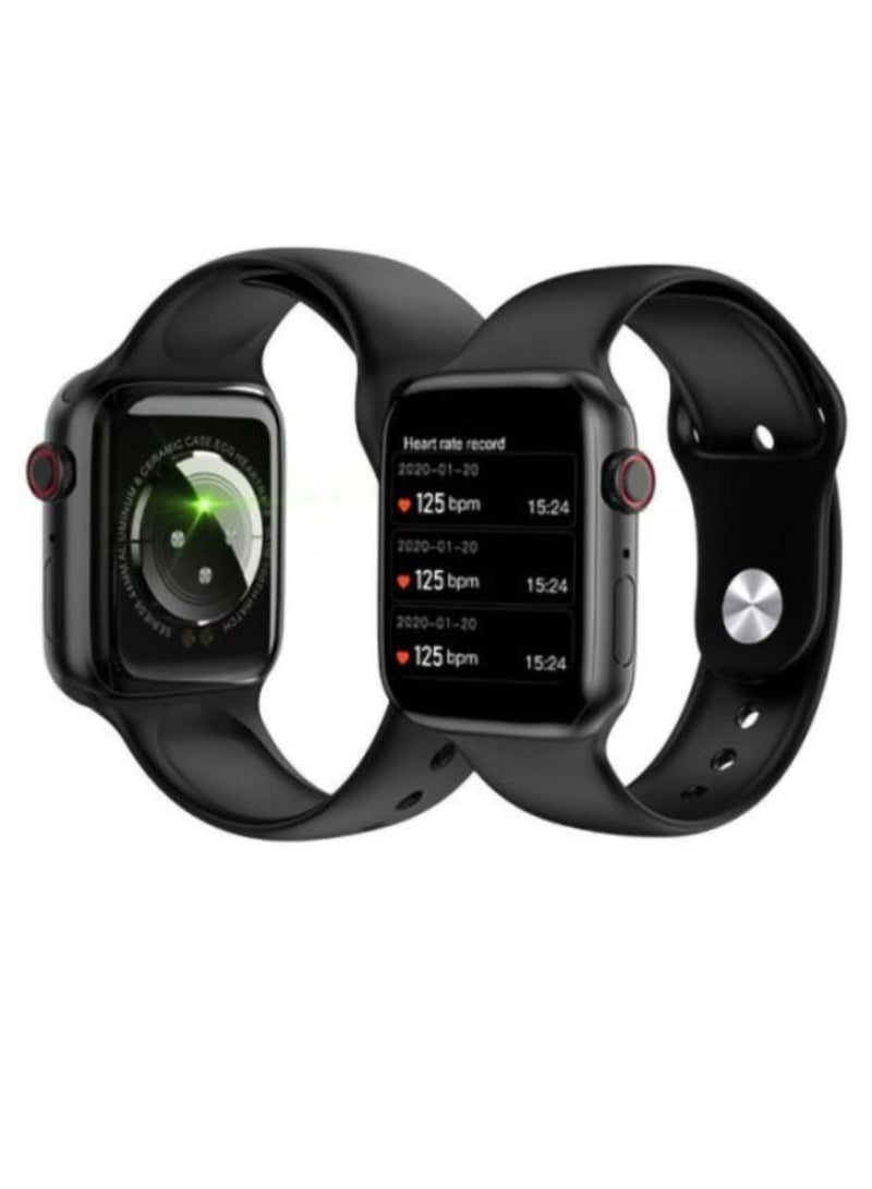 موديو ساعة ذكية Modio MW07 أنيقة مع شاشة كاملة وشاشة مقسمة ذكية وعمر بطارية طويل، تدعم الاتصال والشاشة الكاملة ومعدل ضربات القلب وعدد الخطوات وتنبيه النوم - Image 3