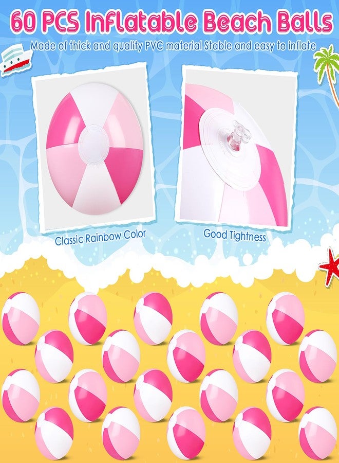 Zhanmai 60 Pack 12 Inch Inflatable Beach Balls Bulk for Party Favors for Boys and Girls Pool Beach Ball Water Game Toys Birthday Decorations(Bright Color) - Image 3